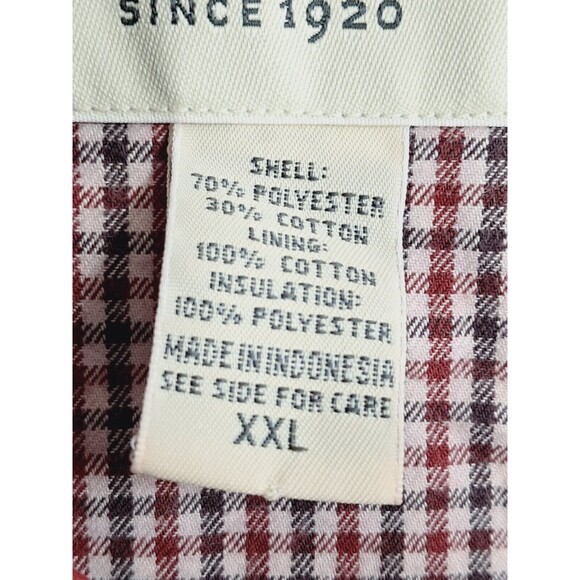 Women’s Eddie Bauer Quilted Vest Cardinal Red Size XXL Button Close - Picture 9 of 10